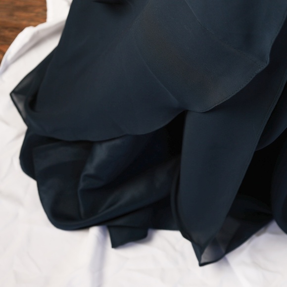 Sorella Vita 9310 Chiffon Dress Navy Tag Size 14 (street size 10-12) NWT - Picture 10 of 13